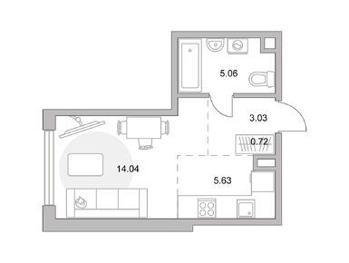 Студия 28.48 кв.м, ЖК MYPRIORITY Мневники (Май Приорити Мневники), 18 183 048 руб.