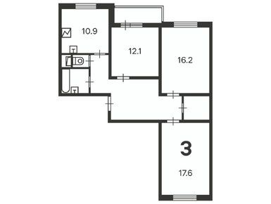 3-комнатная 81.30 кв.м, Жилой дом «Долгопрудная ал., д. 15, к. 2», 21 490 504 руб.