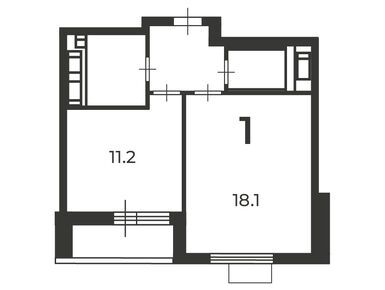 1-комнатная 39.30 кв.м, Жилой дом «Маршала Чуйкова ул., д. 9A», 22 751 437 руб.
