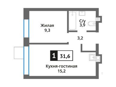 Планировки однокомнатные в Никольский квартал «Отрада»