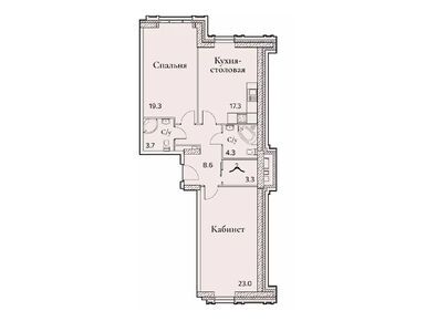 2-комнатная 79.90 кв.м, Клубный дом Full House (Фул Хаус), 41 548 000 руб.