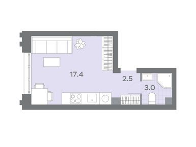 Студия 22.92 кв.м, ЖК «Дмитровское небо», 12 256 217 руб.