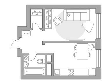 1-комнатная 32.50 кв.м, ЖК «Ильинойс», 8 136 223 руб.