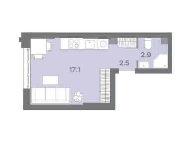 Студия 22.82 кв.м, ЖК «Дмитровское небо», 11 222 502 руб.