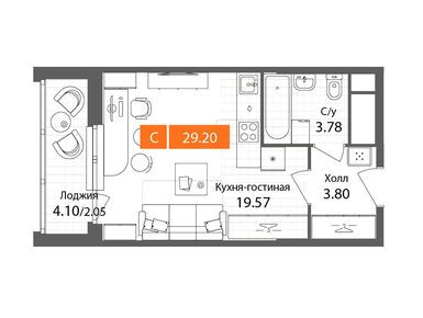 Студия 29.20 кв.м, ЖК «Планерный квартал», 9 442 220 руб.