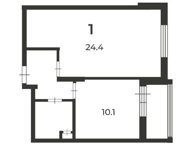 Планировки однокомнатные в Жилой дом «Фестивальная ул., д. 15, к. 2»