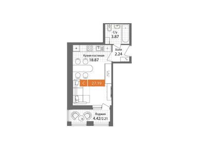 Планировки студии в ЖК «Планерный квартал»