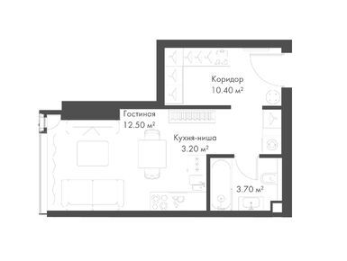 Студия 29.80 кв.м, ЖК SLAVA (Слава), 28 082 209 руб.