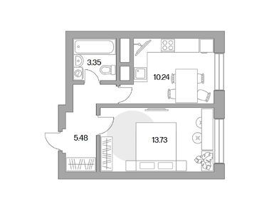1-комнатная 32.80 кв.м, ЖК «Ильинойс», 8 211 327 руб.