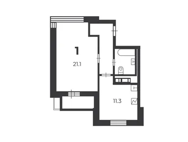 1-комнатная 42.30 кв.м, Жилой дом «Летчика Бабушкина ул., д. 29, к. 5», 21 431 089 руб.