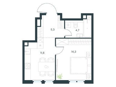 1-комнатная 36.10 кв.м, Level Нижегородская, 20 605 183 руб.