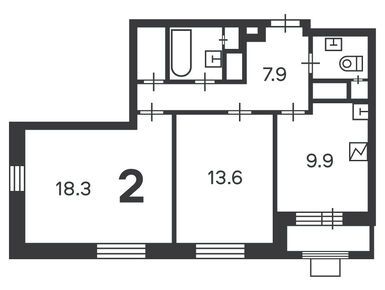 2-комнатная 56.70 кв.м, Жилой дом «Щелковское ш., д. 71», 18 297 090 руб.