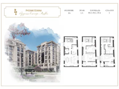 5-комнатная 267.50 кв.м, ЖК «Русские Сезоны», 856 000 000 руб.