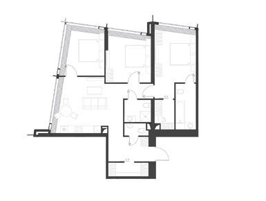Планировки трехкомнатные в ЖК «Дом Дау»