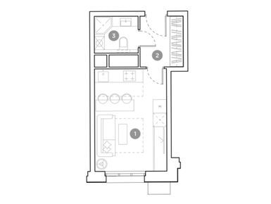 Планировки студии в ЖК «Гоголь Парк»