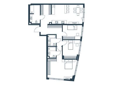 3-комнатная 118.00 кв.м, ЖК Aquatoria (Акватория), 57 700 000 руб.