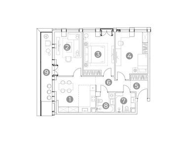 Планировки 4-к. апартаменты в Emotion (Эмоушен)