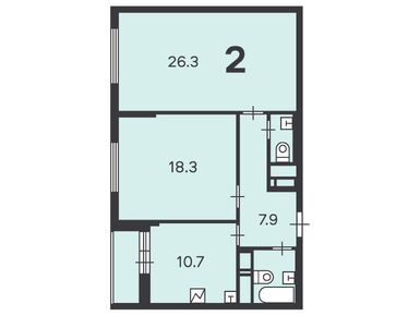 2-комнатная 68.20 кв.м, Жилой дом «Люблинская ул., д. 76, к. 4», 18 038 900 руб.