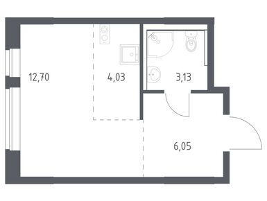 Студия 25.91 кв.м, ЖК «Квартал Марьино», 10 377 534 руб.