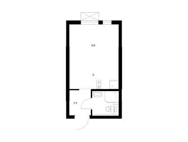 Планировки студии в Кузьминский лес