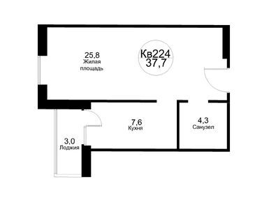 Планировки однокомнатные в ЖК «Москворецкий»