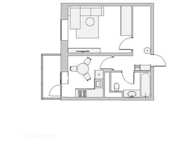 Планировки однокомнатные в ЖК «Высокий берег»