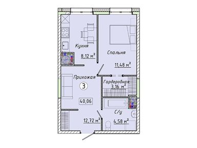 Планировки однокомнатные в ЖК «Новое Лыткарино»
