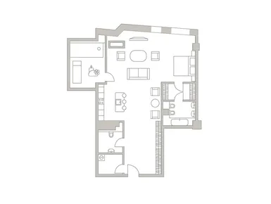 1-комнатная 113.00 кв.м, Клубный дом Turandot Residences (Турандот Резиденсес), 146 900 000 руб.