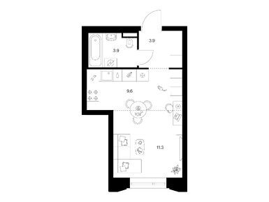 Студия 28.70 кв.м, Саларьево парк, 10 949 624 руб.