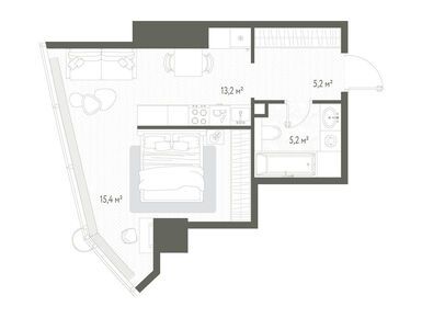 Планировки однокомнатные в ЖК One (Уан)