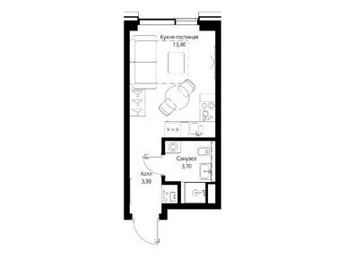 Планировки студии в Мультиквартал CITYZEN (Ситизен)
