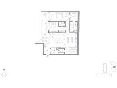 2-комнатная 163.80 кв.м, Клубный дом Phantom (Фантом), 278 460 000 руб.