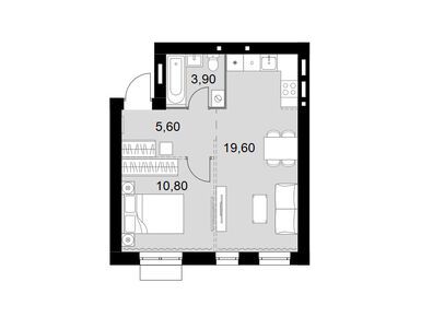 Планировки двухкомнатные в ЖК «Апрелевка Клаб»