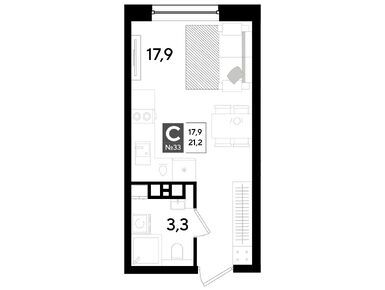 Студия 21.20 кв.м, ЖК DOGMA PARK (Догма Парк), 4 723 360 руб.
