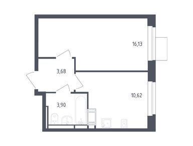 Планировки однокомнатные в ЖК «Пятницкие Луга»