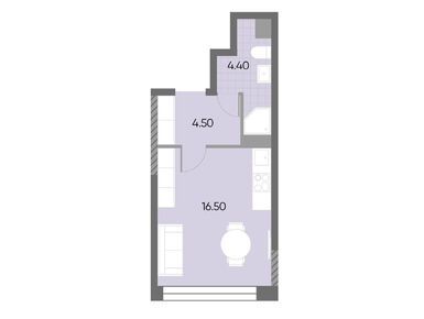 Планировки студии в ЖК «ВЕЙВ»