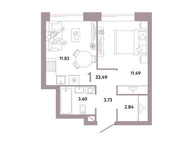 Планировки однокомнатные в ЖК Republic (Репаблик)
