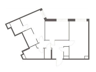 Планировки двухкомнатные в Жилой комплекс Voxhall (Воксхолл)