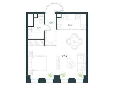 1-комнатная 40.60 кв.м, Level Селигерская, 17 307 272 руб.