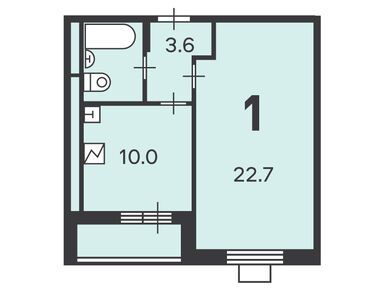 1-комнатная 40.40 кв.м, Жилой дом «Варшавское ш., д. 100, к. 1», 14 346 040 руб.