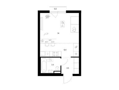 Студия 27.60 кв.м, Саларьево парк, 11 669 280 руб.