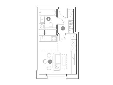 Студия 24.70 кв.м, ЖК «Гоголь Парк», 8 447 400 руб.