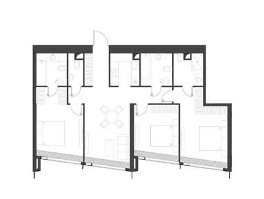 Планировки трехкомнатные в ЖК «Дом Дау»