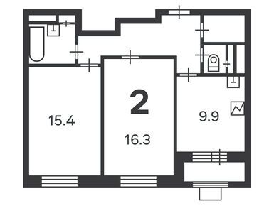 2-комнатная 57.00 кв.м, Жилой дом «Щелковское ш., д. 71», 18 393 900 руб.