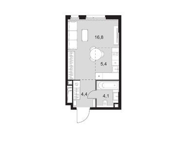 Планировки студии в ЖК Sydney City (Сидней Сити)