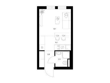 Планировки студии в Ярославский квартал