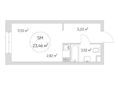 Планировки студии-апартаменты в N’ICE LOFT (Найс Лофт)