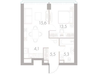 Планировки однокомнатные в ЖК «River Park Кутузовский»