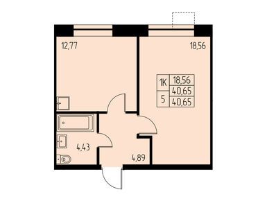 Планировки однокомнатные в ЖК «Дом на Студенческом»