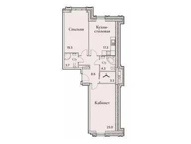 1-комнатная 79.90 кв.м, Клубный дом Full House (Фул Хаус), 41 548 000 руб.